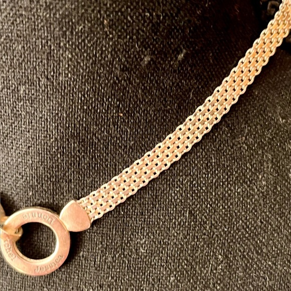 Talisa Sterling Silver Chainmail Necklace Circle of Names Goth Grunge Emo Punk - Picture 8 of 17